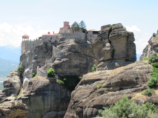 Er zijn meerdere kloosters in Meteora